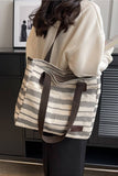 STRIPE SQUARE SHOPPERS BAG_CWAB0513