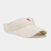 HEART EMBROIDERED VISOR SUMMER SUN HAT_CWAH3290