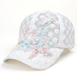SUMMER LACE FLORAL MESH BASEBALL CAP CWAH1533