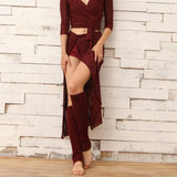 Warm Ballet Leggings High Elastic Stacked Socks_Cwms0748