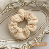 White Plush Hair Ring Rubber Band Hair Accessories