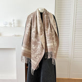 Cwasc03141_Vintage Reversible Scarf Boho Winter Warm Shawl