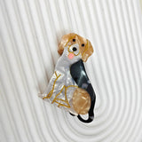 Cartoon Corgi Hair Claw Clip, Acetate Material_Cwaha6433