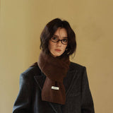 COLOR DOT KNIT SCARF COZY WINTER NECK WARMER_CWASC2304