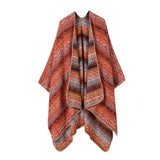 FAUX CASHMERE CAPE SHAWL WARM CAPE SCARF_CWASC2246