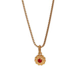 MINIMALIST STAINLESS STEEL MONTHLY STONE NECKLACE_CWMM8843