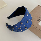 Studded Star Wide Headband Retro Cool_Cwaha08203