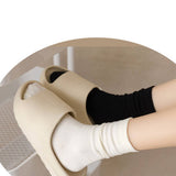 SOLID COLOR BONELESS SOCKS STACKED MID TUBE SOCKS_CWMS1116