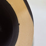 SUMMER FASHION PLEATED RIBBON STRAW HAT_CWAH3480