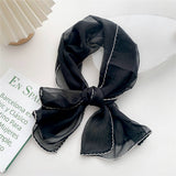 Cwasc2386_Long Solid Color Thin Small Scarf