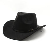 Western Cowboy Hat Brown Jazz Hat Felt Hat_Cwah2497