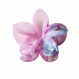 MARBLE FLOWER HAIR CLAW TWO TONE PETAL CLIP_CWAHA1040
