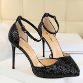 SHALLOW POINTED TOE SEQUINED SEXY HIGH HEELS_CWSHH0055