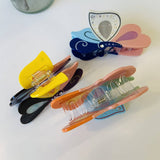 RHINESTONE BUTTERFLY HAIR CLAW CHIC SIMPLE CLIP_CWASC1599