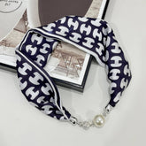 MAGNETIC SILK SCARF NECKLACE ELEGANT NECK WRAP_CWASC0752