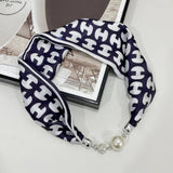 MAGNETIC SILK SCARF NECKLACE ELEGANT NECK WRAP_CWASC0752