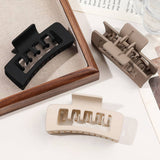 MATTE SQUARE HAIR CLAW MINIMALIST SHARK CLIP_CWAHA2826