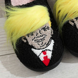 CREATIVE YELLOW HAIR FUN COTTON SLIPPERS_CWSHS0862