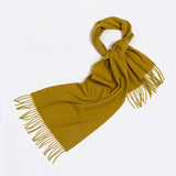 100% WOOL SIMPLE SOLID COLOR SCARF UNISEX_CWASC2296