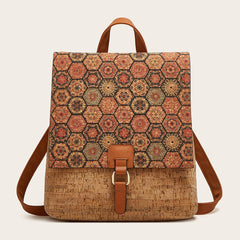 RETRO PRINT LARGE CAPACITY BACKPACK_CWAB2644