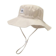 KIDS SMILEY FACE QUICK DRY SUN HAT FOR SUMMER_CWAH3785