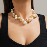 PUNK STYLE IMITATION PEARL NECKLACE_CWAJE1125