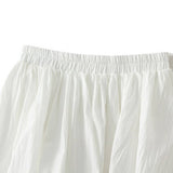 PUFFY PLEATED BUD SKIRT LANTERN SKIRT SHORT SKIRT_CWBMS0321