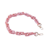 ACRYLIC SQUARE MULTI COLOR BAG CHAIN BAG STRAP_CWMM5093