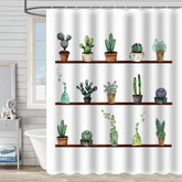 PLANT AND FLOWER WATERPROOF SHOWER CURTAIN_CWMM1795