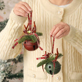 Pinecone Bell Xmas Wreath Hanging Decor_Cwmm10584
