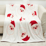 CHRISTMAS SNOWFLAKE KNITTED JACQUARD BLANKET_CWMM1476