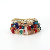 MULTI LAYERED CRYSTAL BRACELET EXOTIC SET_CWAJE1250