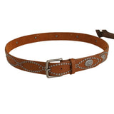 COWBOY STYLE BEADED RETRO PUNK STYLE RIVET BELT_CWMM3953