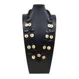 BOHEMIAN DOUBLE COCONUT WOOD BEAD NECKLACE_CWMM4922