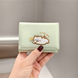 CARTOON CUTE CAT EMBROIDERY MINI WALLET_CWAB2624