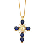 Virgin Mary Cross Necklace