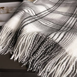 Checkerboard Winter Warm Cashmere Feel Scarf_Cwasc03262