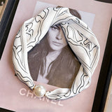 Pearl Magnetic Skinny Silk Neck Scarf_Cwasc03938