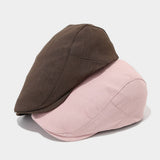 Vintage Solid Beret Newsboy Painter Cap_Cwah04629