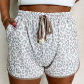 Stylish Loose Leopard Print High-Waisted Pants