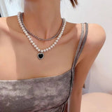 TEMPERAMENT EXAGGERATED HEART PENDANT NECKLACE_CWAJE2002