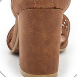 HOLLOW HIGH HEELED SANDALS WITH THICK HEELS_CWSHH0005