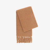 ICELAND BLUE WOOL SCARF LONG WINTER TASSEL WRAP_CWASC1097