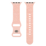 ENGRAVED CHECKERED SILICONE APPLE WATCH9 1 STRAP_CWASC1562