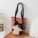 THICKENED CUTE CARTOON BUCKET BAG FOR WORK_CWAB5603