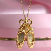 NEW CREATIVE BALLET SHOES PENDANT NECKLACE_CWMM3889