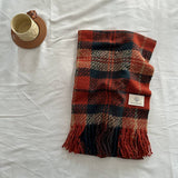 Vintage Plaid Scarf Soft Winter Wrap_Cwasc2313
