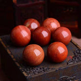 RED JASPER CRYSTAL BALL SEVEN STAR SET_CWMM8127