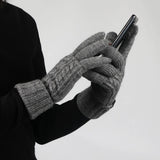 Winter Outdoor Cycling Knitted Touchscreen Gloves_Cwag0377