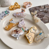 Cartoon Dog Acetate Hair Claw Clip For Girls_Cwaha5780